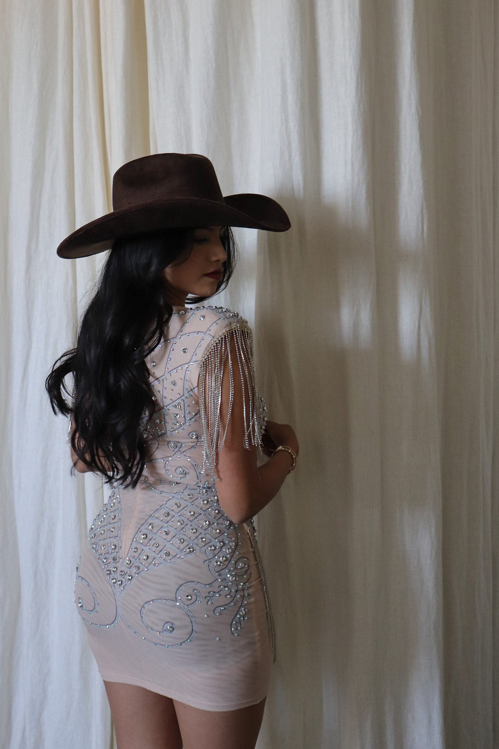 Cadillac cowgirl rhinestone dress