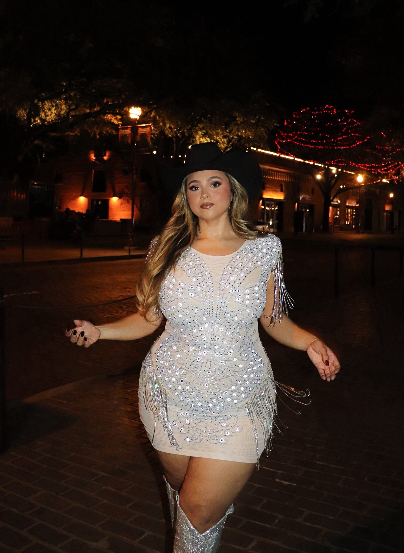 Cadillac cowgirl rhinestone dress